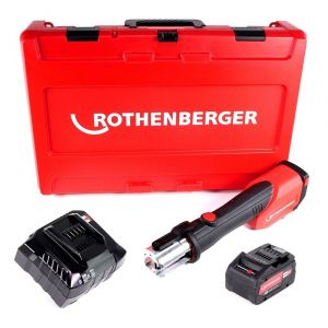 Rothenberger ROMAX 4000 Sertisseuse sans fil 18V + 1x Batterie 8,0 Ah + Chargeur + Coffret