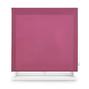 Blindecor Ara | Store enrouleur translucide uni - Fuchsia, 140 x 175 cm (largeur x hauteur) | Taille du tissu 137 x 170 cm | Stores pour fenêtres