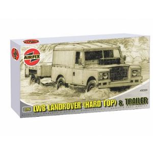 Airfix A02324 - Maquette LWB Landrover (Hard Top) and Trailer - Echelle 1:76