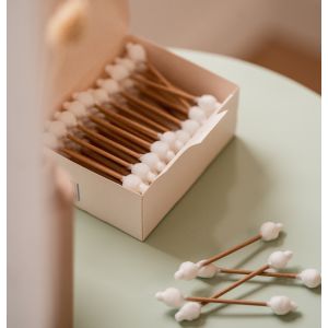 Peaudouce Bâtonnets coton Bio bébé embouts sécurité