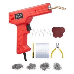 VEVOR Soudure Plastique, 100 W, Pistolet de Soudage Plastique 800 Agrafes de Soudage, Kit Réparation Professionnel Pare-chocs Voiture Lumière LED pour Kayak, Jouets, Réparation Fissures en Plastique
