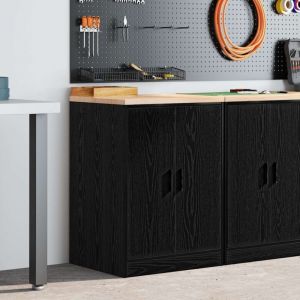 VidaXL Armoire de rangement de garage noir 60x51x85 cm bois de pin