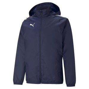 Image de Puma Veste Teamliga All Weather - Bleu Marine, pointure Small - Bleu - Taille Small