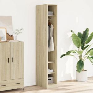 VidaXL Garde-robe chêne sonoma 30x50x200 cm bois d'ingénierie