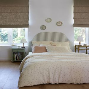 Essix Parure de lit en gaze de coton beige 200 x 200 cm