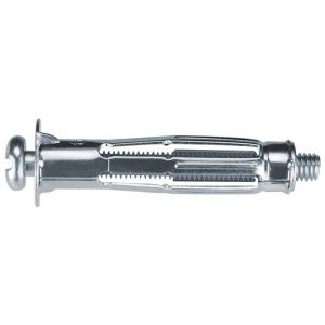 Profix Cheville Molly m&eacute;tallique &agrave; expansion pour corps creux avec vis 6x52 - Boite de 100
