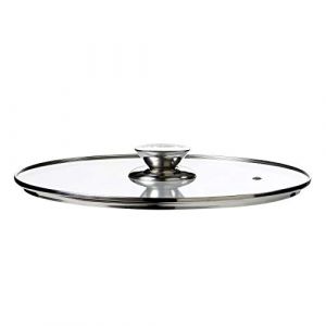 Durandal Broszio Couvercle poele 28 cm Legend | Couvercle Casserole Universel avec reniflard | couvercles pour casseroles et poêles avec Bouton Isolant