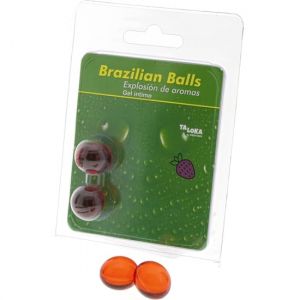 TALOKA - BRAZILIAN BALLS GEL &Iacute;NTIMO FRESA 2 BOLAS