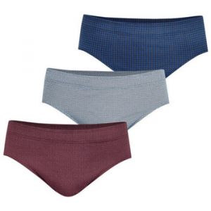 Eminence Trio Fantaisie LC14 Slips, Bordeaux/Ciel/Marine, XXL (Lot de 3) Homme