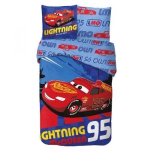 Image de Housse de couette et taie doreiller - CARS - Lightning - 140x200 cm - 100% coton - Enfant