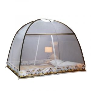 Dam Moustiquaire pliable pour enfant pour lit avec double porte, design forêt. 150cm