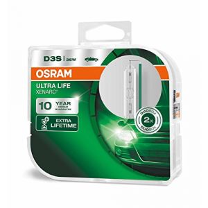 Image de Osram Ampoule xénon XENARC ULTRA LIFE D3S HID lampe à décharge, 66340ULT-HCB, boite duo (2 pièces)