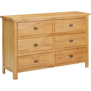 Image de VidaXL Commode 105x33,5x73 cm Bois de chêne massif