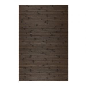Tapis antidérapant en Bambou naturel, Marron foncé, 50 x 140cm