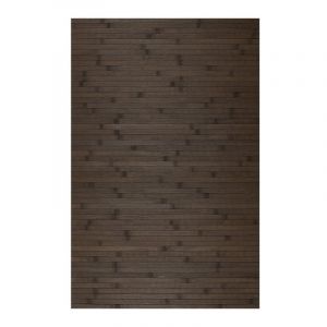 Tapis antidérapant en Bambou naturel, Marron foncé, 50 x 140cm