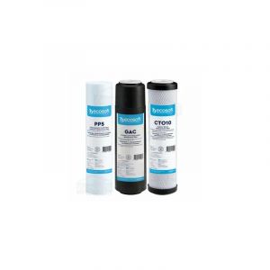 BWT Ecosoft Filtre à osmose inverse – Set de pièces de rechange optimisées en 3 étapes avec double charbon actif – Compatible avec les systèmes Standard PRO – Installation sous évier