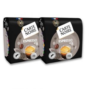 Carte Noire Dosettes Espresso - Lot de 72 - Certifi&eacute; Rainforest Alliance