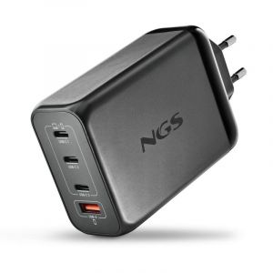 NGS Cargador BUD 240W 3 USB-C + 1 USB-A Charge Rapide Noir