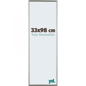 Your Decoration - 33x98 cm - Cadre Photo en Plastique Avec Verre acrylique - Anti-Reflet - Excellente Qualité - Champagne - Cadre Decoration Murale