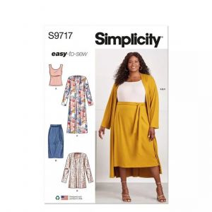 Simplicity Patron 9717 - Haut en tricot du 48 au 66 FR -