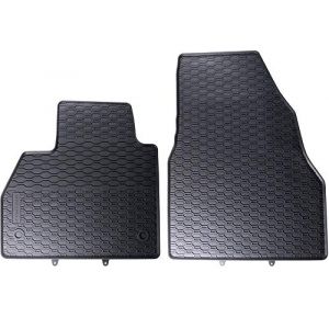 Mossa Tapis de Sol Caoutchouc - Set de 2 Tapis de Pieds - Ajustement Parfait - Noire - 5902538448451
