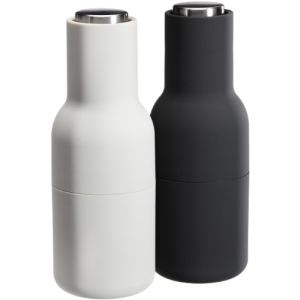 Image de Menu 2 moulins &agrave; sel et poivre Bottle en plastique et bois (20 cm)