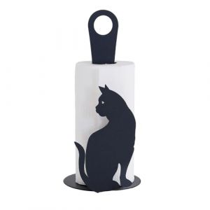 Arti e Mestieri Porte Rouleau essuie-Tout Motif Chat Noir