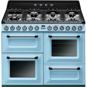 Smeg TR4110 - Centre de cuisson mixte gaz 7 brûleurs avec fours électriques