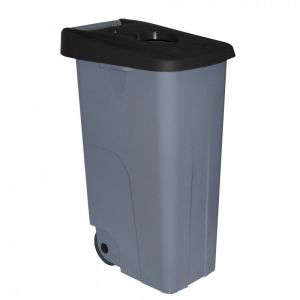 Poubelle ouverte Reciclo noire 85 L Denox Diempi