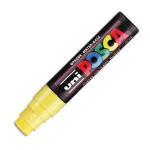 Uni Ball Marqueur permanent encre jaune pointe extra large