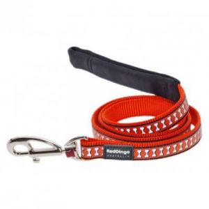RedDingo Laisse pour Chien Réfléchissant Orange (2 x 120 cm)