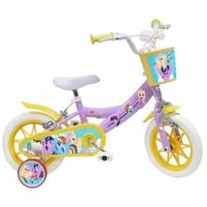 Image de My little pony V&eacute;lo 12 pouces Mon Petit Poney avec roulettes, panier et sonnette