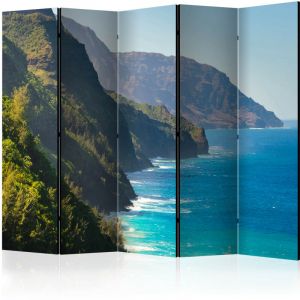 Artgeist Paravent 5 Volets "Na Pali Coast, Kauai, Hawaii" 172x225cm