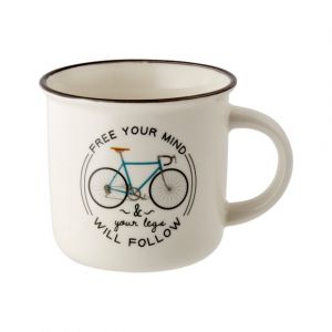 Image de Legami Cup-Puccino Bike Tasse en porcelaine Bone Chine, multicolore