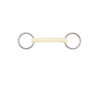 Mors 2 anneaux pour cheval amovible droit Soyo Happy mouth "plain"