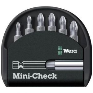 Wera Mini-Check Pz 05056296001 Jeu D'Embouts/Porte-Embouts 7 Pièces