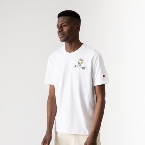 Champion Tee Shirt X Smiley Blanc
