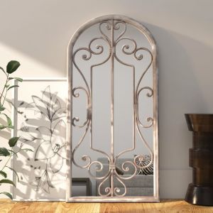 VidaXL Miroir Sable 100x45 cm Fer pour utilisation &agrave; l'int&eacute;rieur Sand