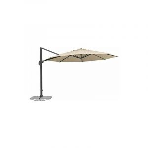 Schneider Electric Rhodos Grande 400 cm ø Parasols, Naturel