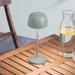 Led Luminaire de terrasse (Avec variateur d'intensité tactile) à intensité variable 'Arietty' en aluminium - vert sauge