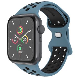 Imoshion Bracelet sport⁺ Apple Watch Series 1 &aacute; 10 / SE / Ultra (2) (44/45/46/49 mm) - Taille S/M - Celestial Teal & Black