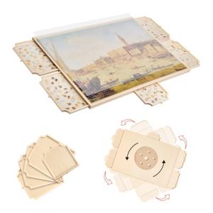 Planche de Puzzle 2000 Pièces-VEVOR-Table de Puzzle en Bois 1020x745 mm-Plateau Casse-Tête Rotatif à 360° et Portable-pour Amateurs