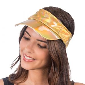Ruedelafete Casquette Visière irisée, Or
