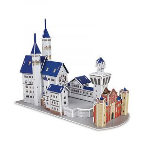 Dam Puzzle 3d du ch&acirc;teau de neuschwanstein en allemagne. Comprend 40 pi&egrave;ces.