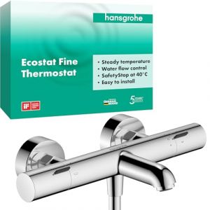 Hansgrohe Ecostat Fine Mitigeur thermostatique, pour baignoire, 13325000,