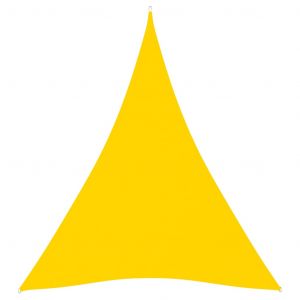 VidaXL Voile de parasol Tissu Oxford triangulaire 5x7x7 m Jaune