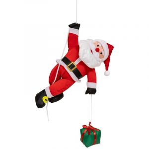 Atmosphera Père Noël grimpeur - H. 60 cm
