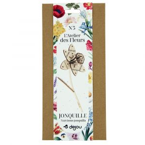 Jonquille fleur à monter en bois