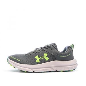 Under Armour UA BGS Assert 10 Chaussures de sport pour garçons, baskets légères et confortables, couleur gris/bleu/vert