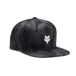 Fox Racing Head Camo Tech Snapback Chapeau, Camouflage Noir, Taille Unique Homme